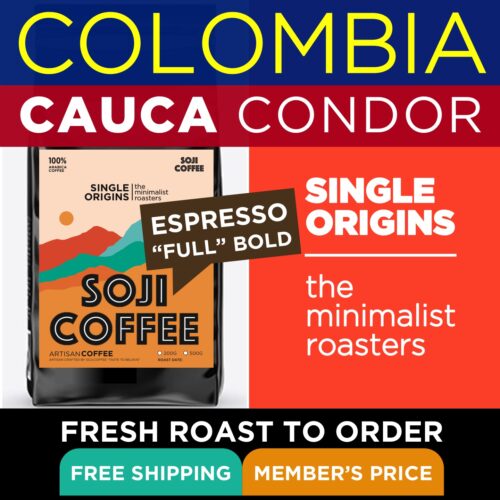 COLOMBIA CAUCA CONDOR (Espresso) Med-D Roast Specialty Grade