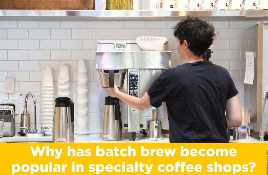 Why has batch brew become popular in specialty coffee shops? Soji Coffee Roasters