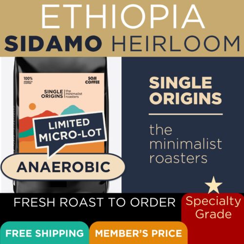 [ETHIOPIA SIDAMO HEIRLOOM - ANAEROBIC] Single Origin MicroRoast - Fresh Roast To Order, Artisan Crafted (NEW)